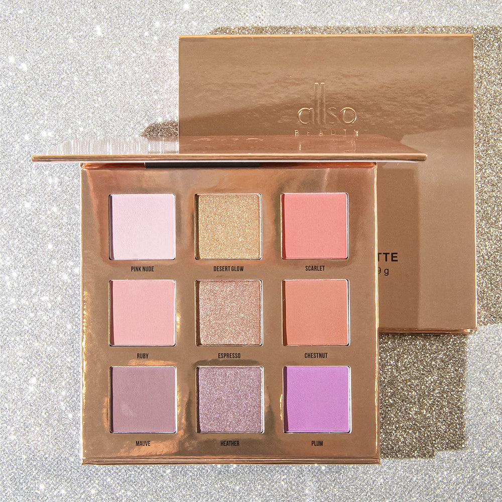 9 couleurs de fard à paupières-Amber Glow