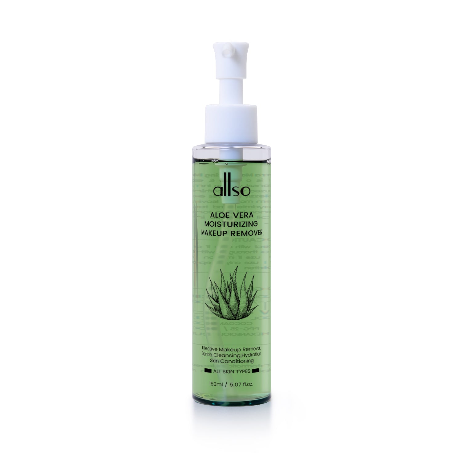 Démaquillant hydratant à l'aloe vera